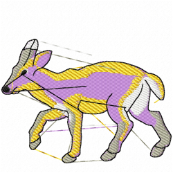 Gazelle Embroidery Design 2 Gazelle Embroidery Design 2